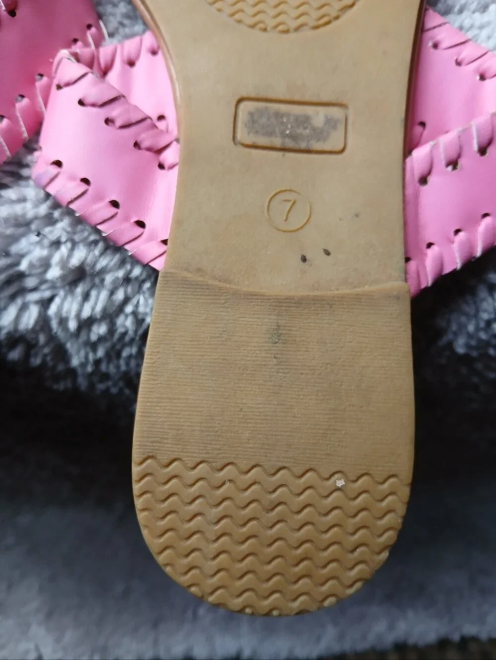 Simply Southern Pink Pineapple Whipstitch Sandals Size 7 Thong Sandals